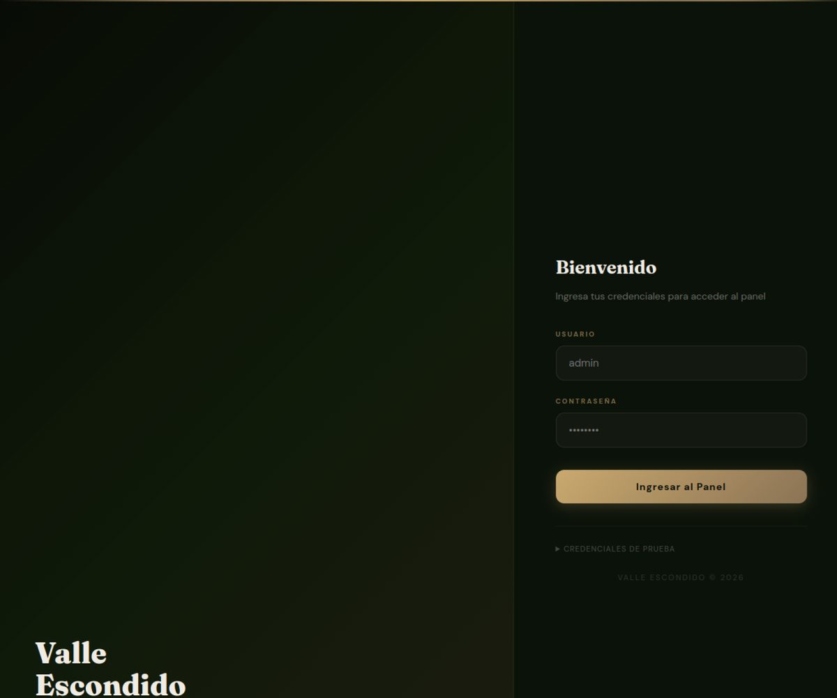 Valle Admin – preview